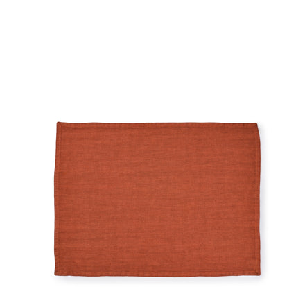 Tela Linen Placemat in Coccio Brown (Set of 4)