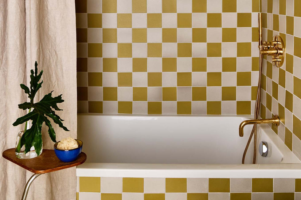 Heath Tile Checkerboard Bathroom
