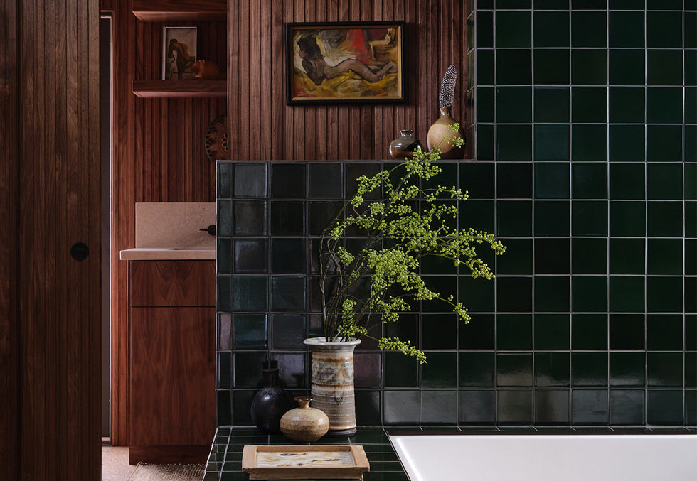 Deep Green Bath