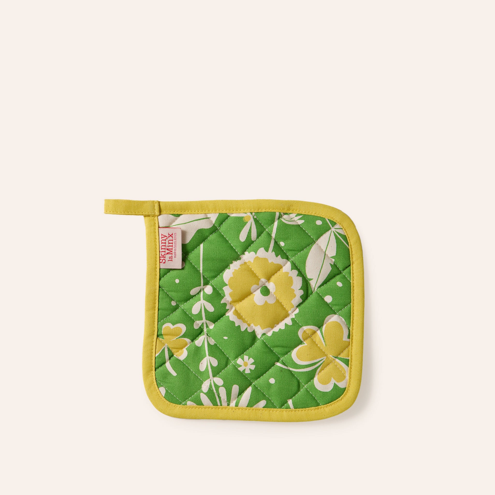 Flourish Pot Holder in Grass Green