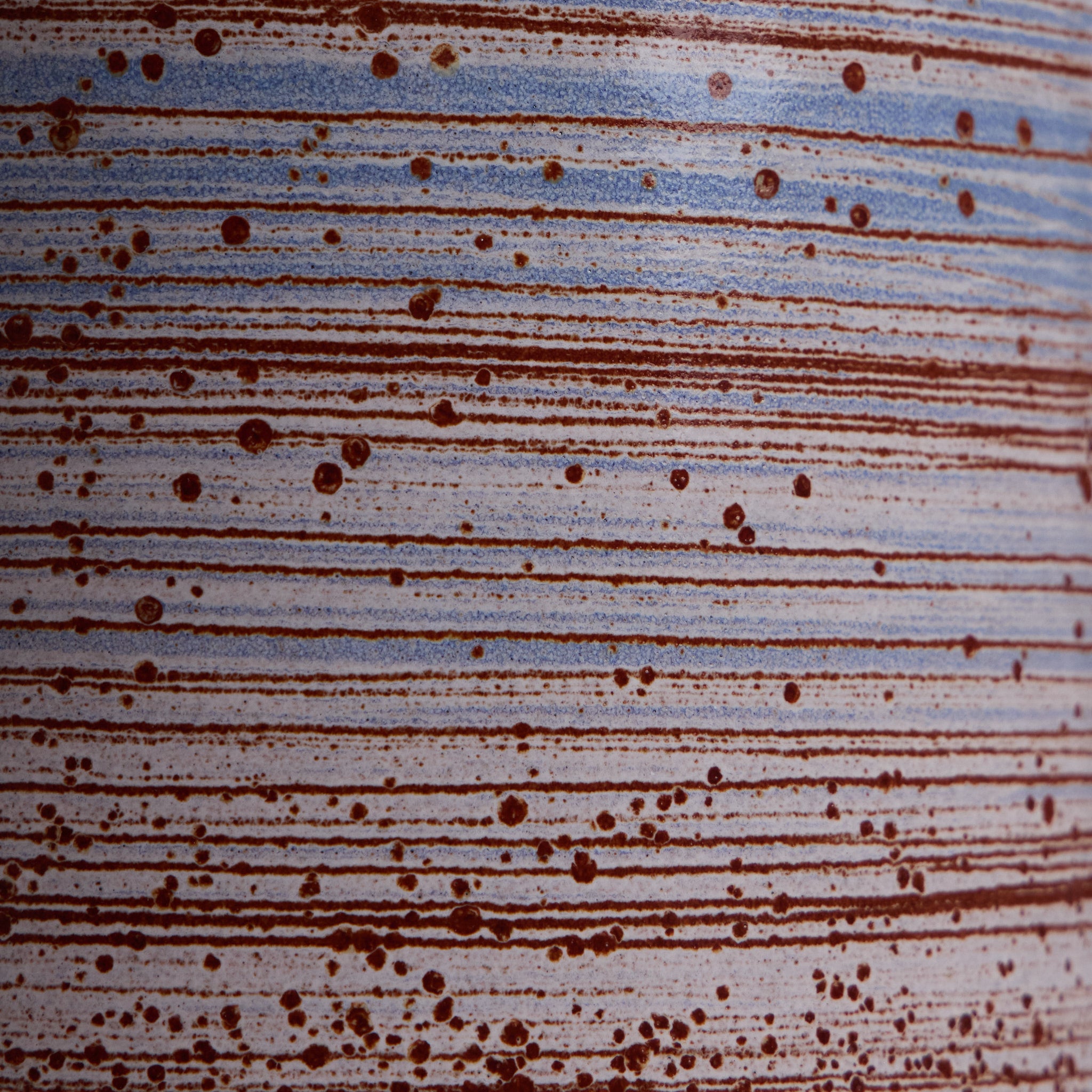 Tall Vase in Wire-Combed Opal Pacific / Buckwheat / Brick