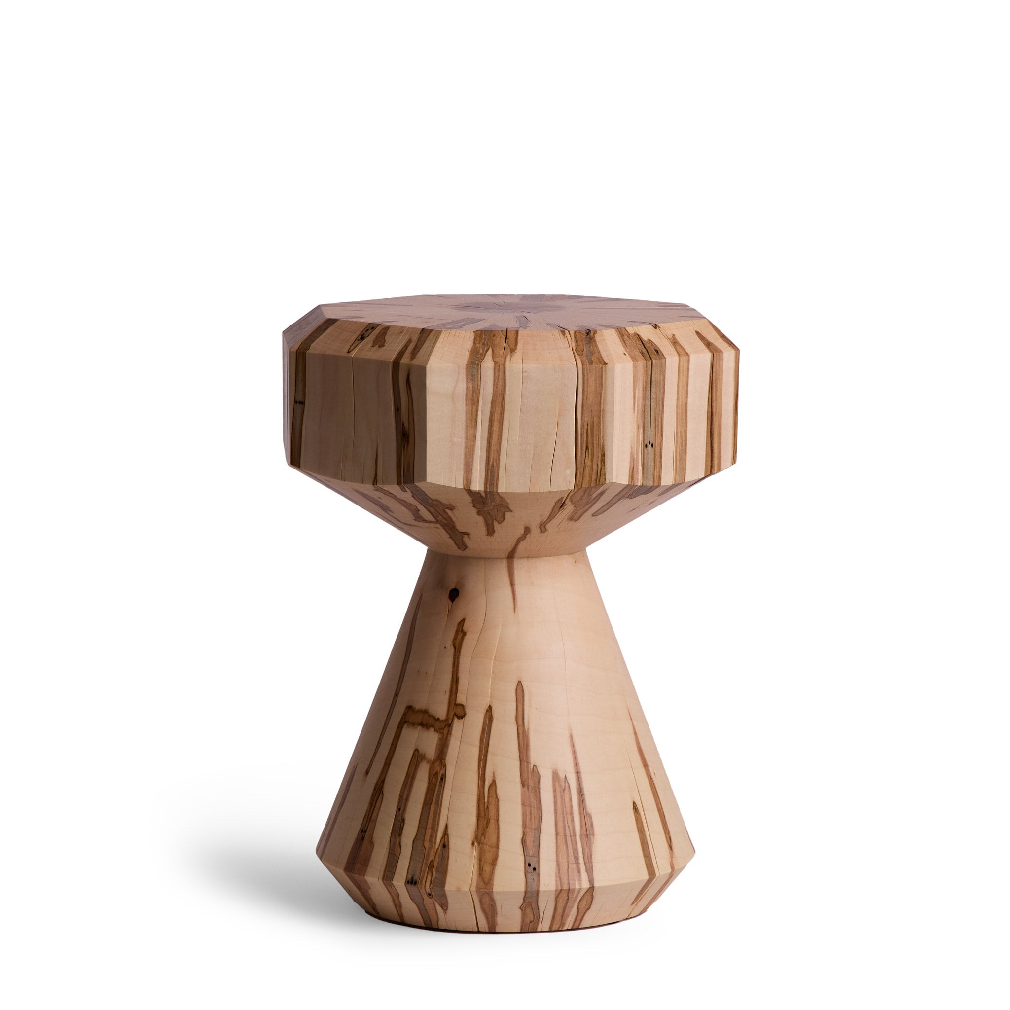 #3 8-Sided Facet Pedestal in Ambrosia Maple Zoom Image 1