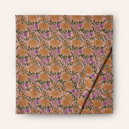 Nargis Square Tablecloth in Old Rose