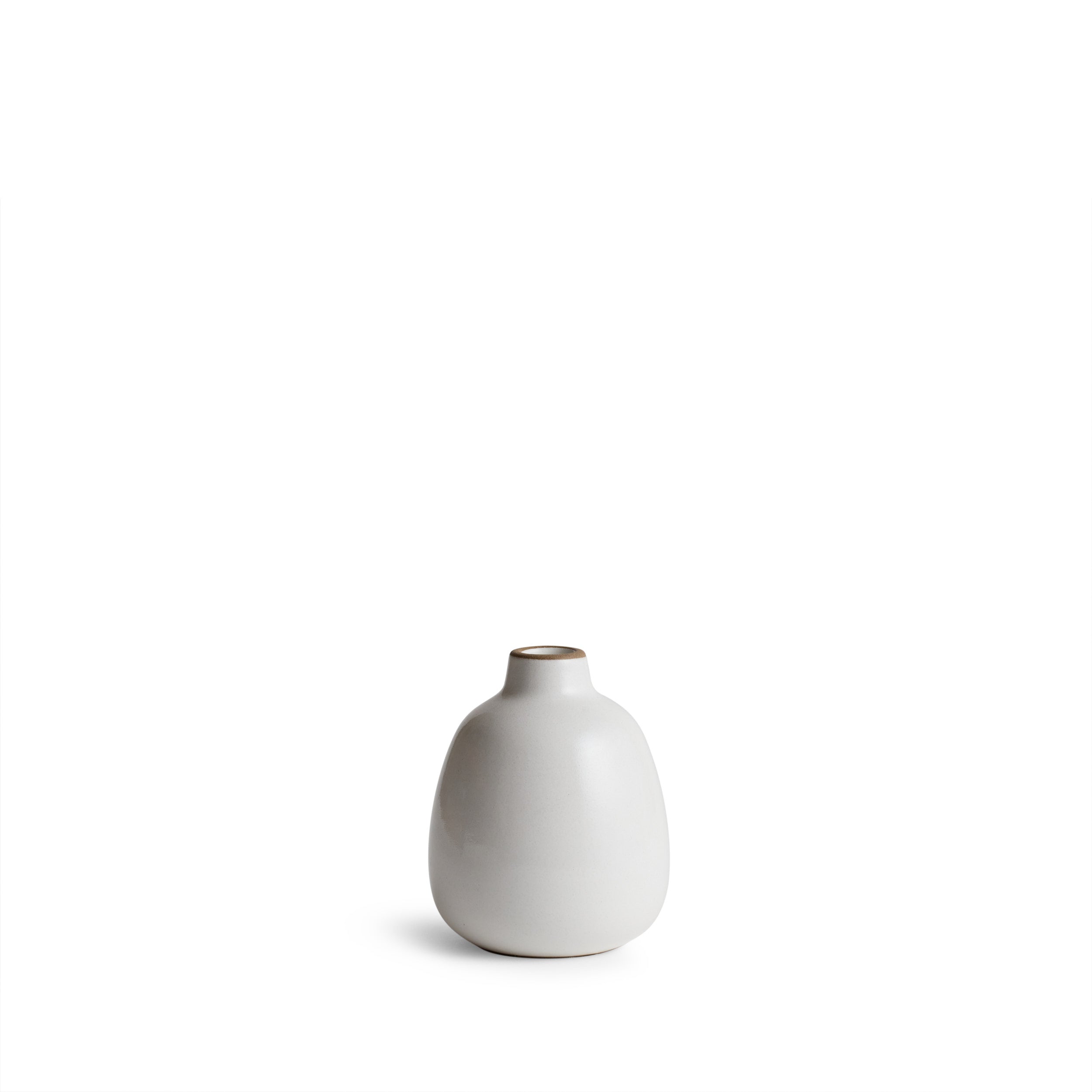 Bud Vase in Opaque White Zoom Image 1