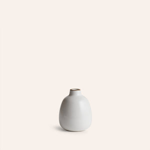 Bud Vase in Opaque White