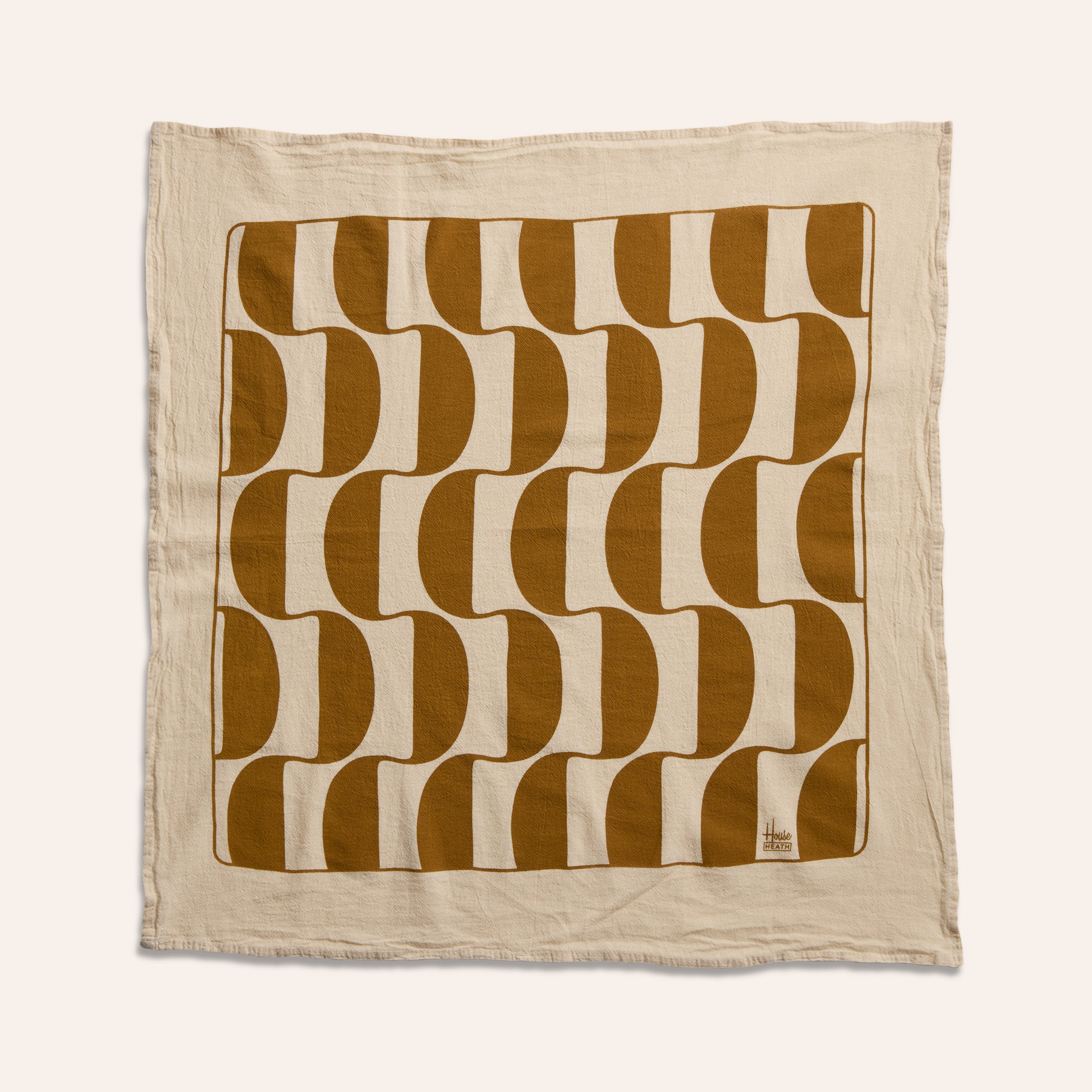 Tea Towels in Turmeric and Cerulean (Set of 2)