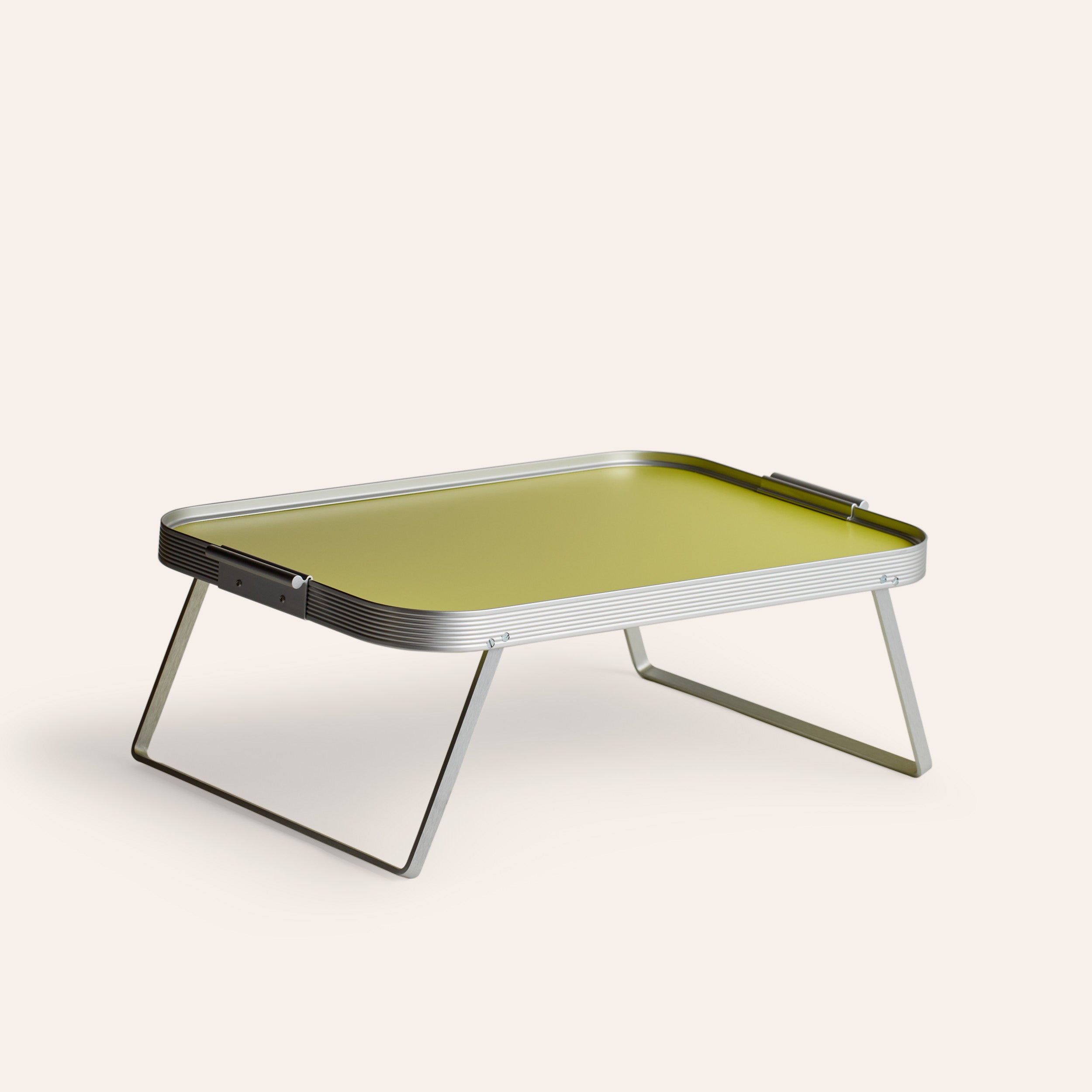 Lap Tray in Sulfur Yellow with Silver Surrounds