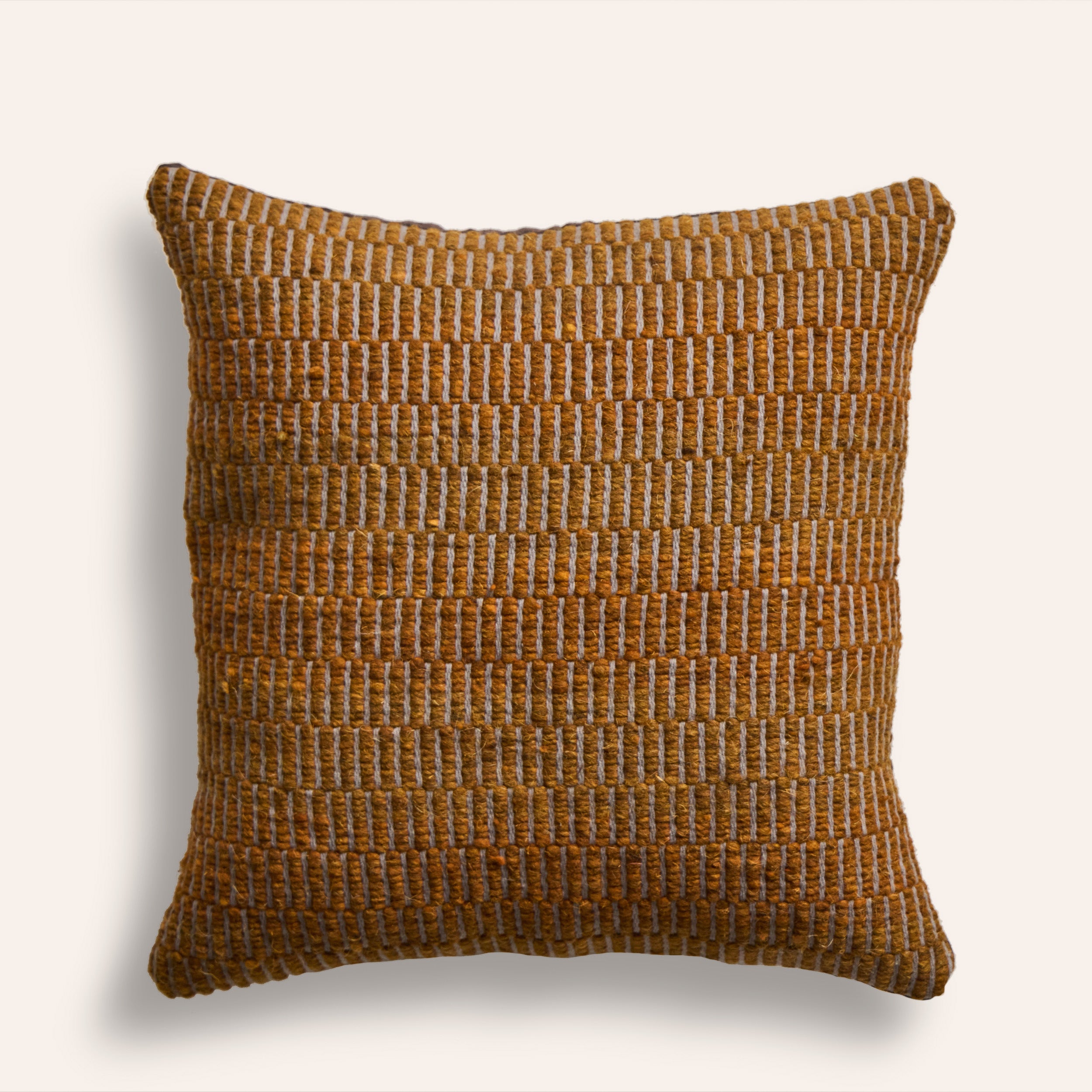 Natural Dye Pillow in Tierra Sombra