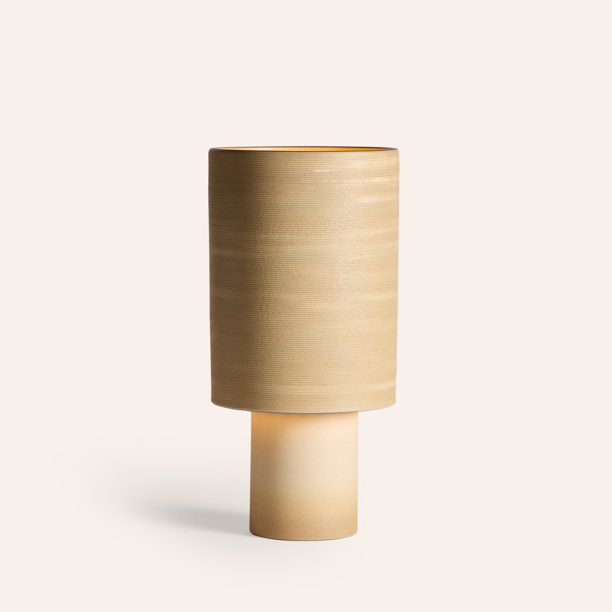 Stack Tall Table Lamp in Hickory and Barley