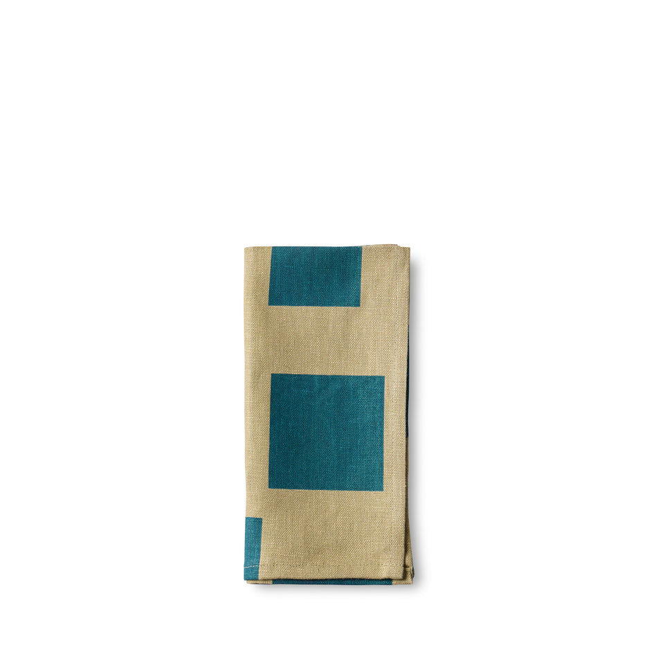 Casa Pattern Napkin in Peacock & Seaweed Image 1