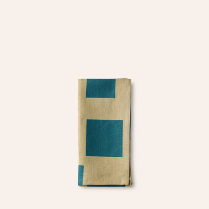 Casa Pattern Napkin in Peacock & Seaweed
