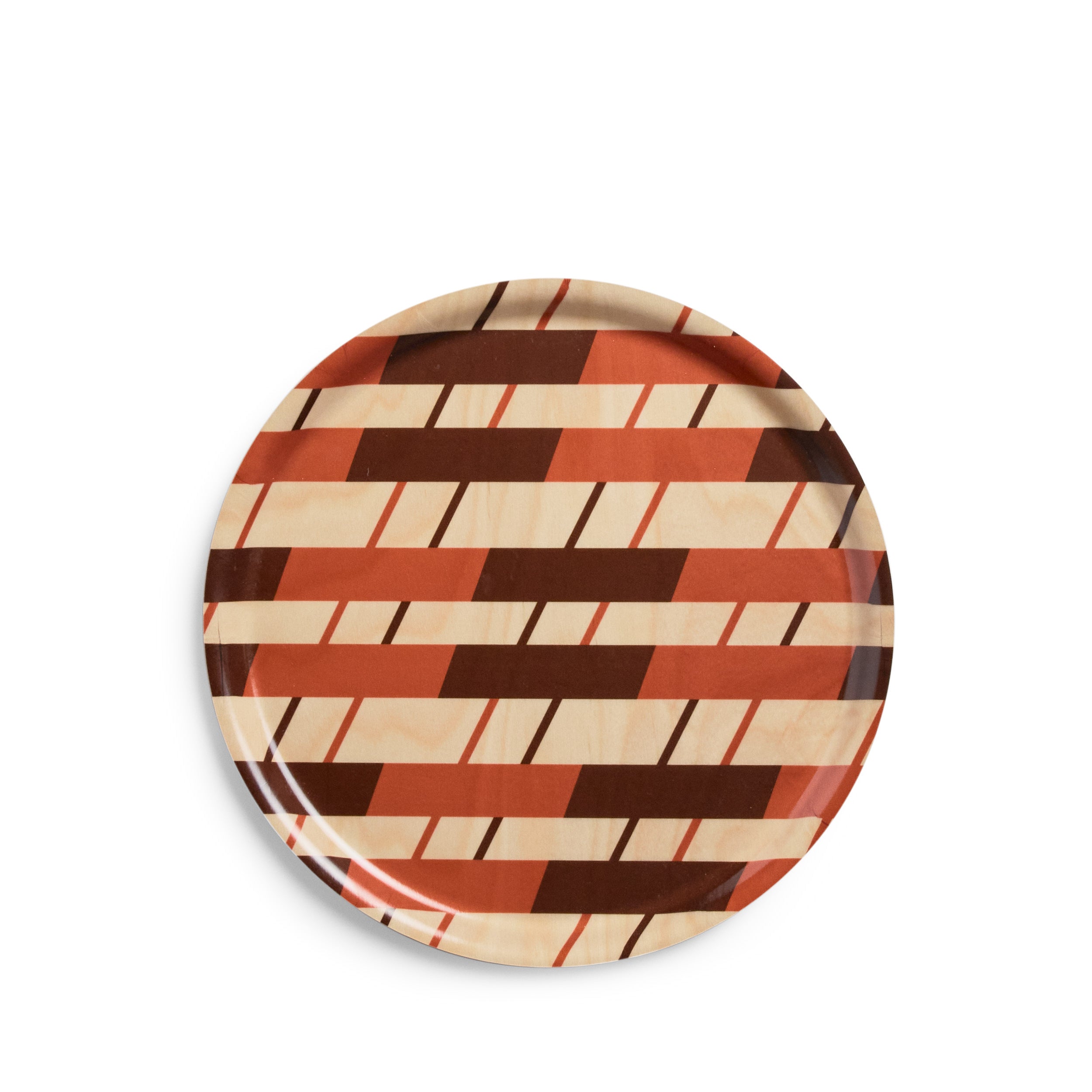 Pound Pattern Round Tray in Desert/Taproot Zoom Image 1