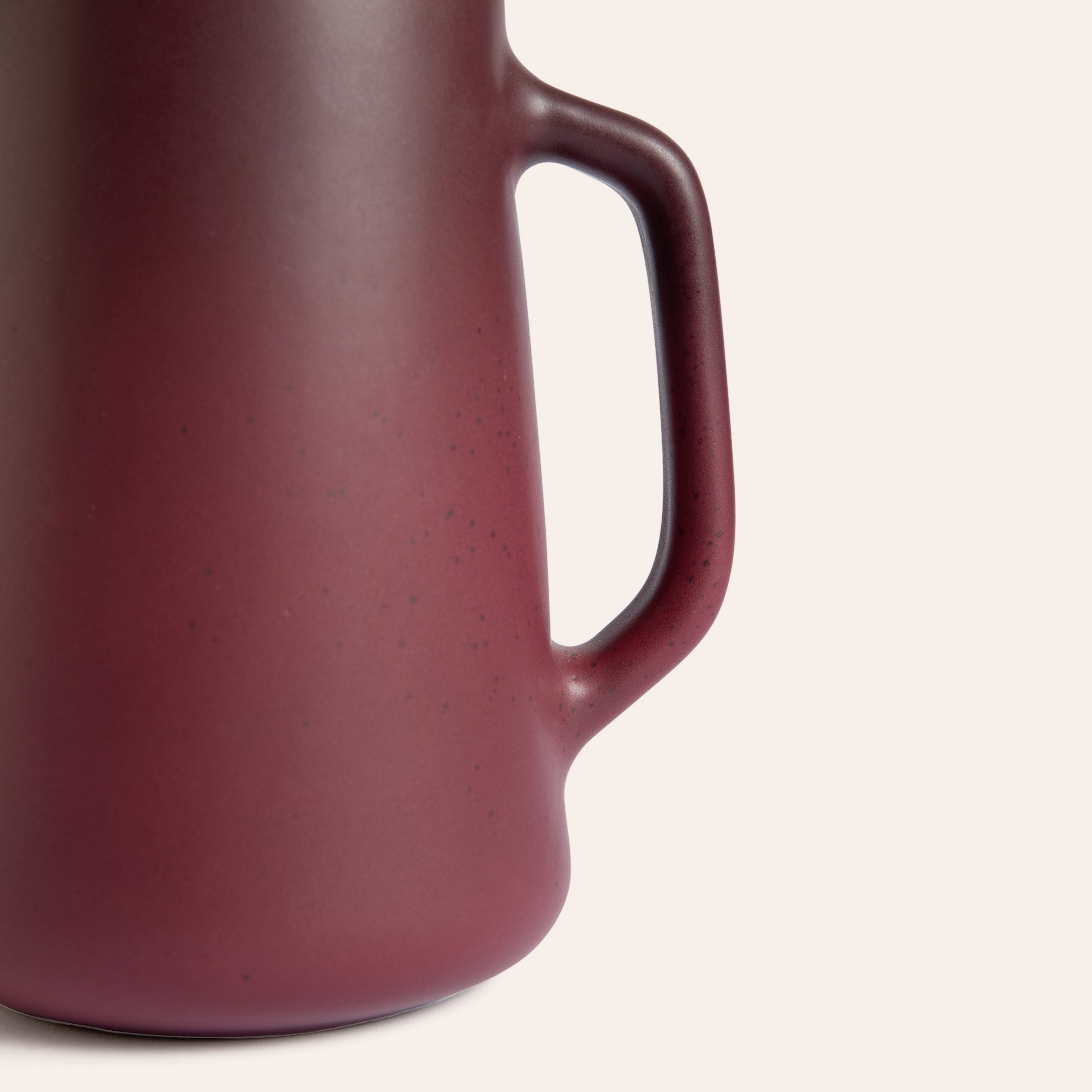Large Pitcher in Cranberry and Taproot