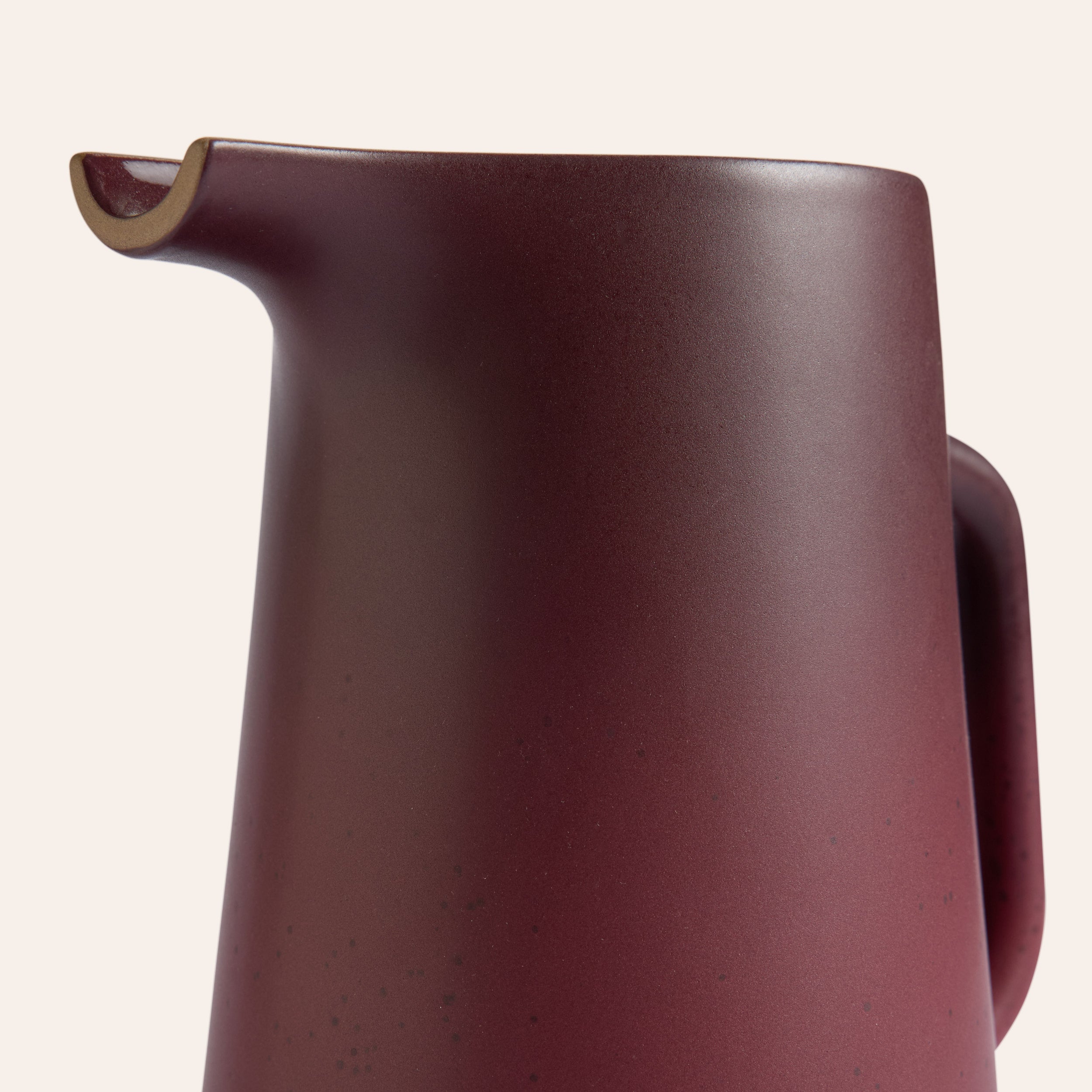 Large Pitcher in Cranberry and Taproot