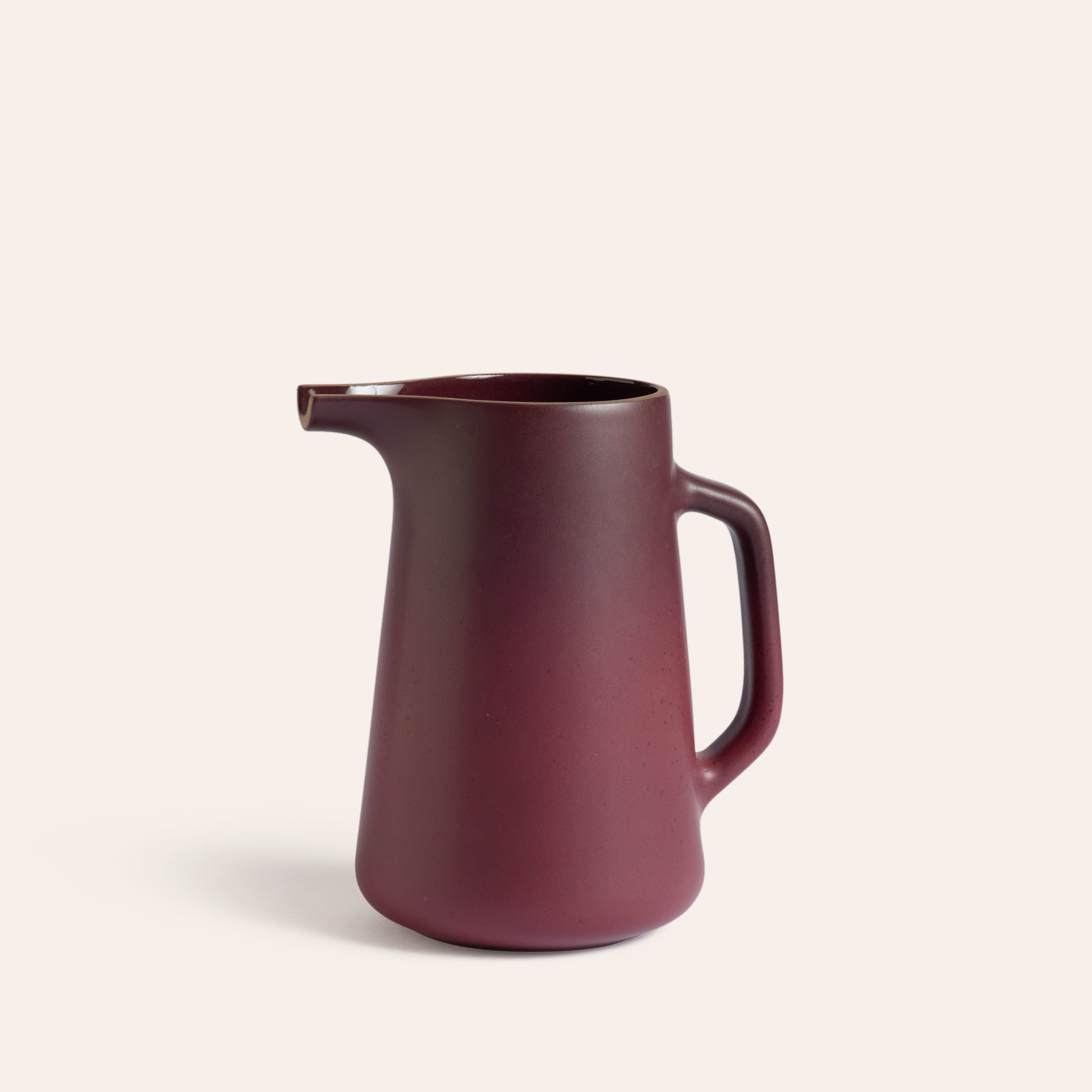 Large Pitcher in Cranberry and Taproot