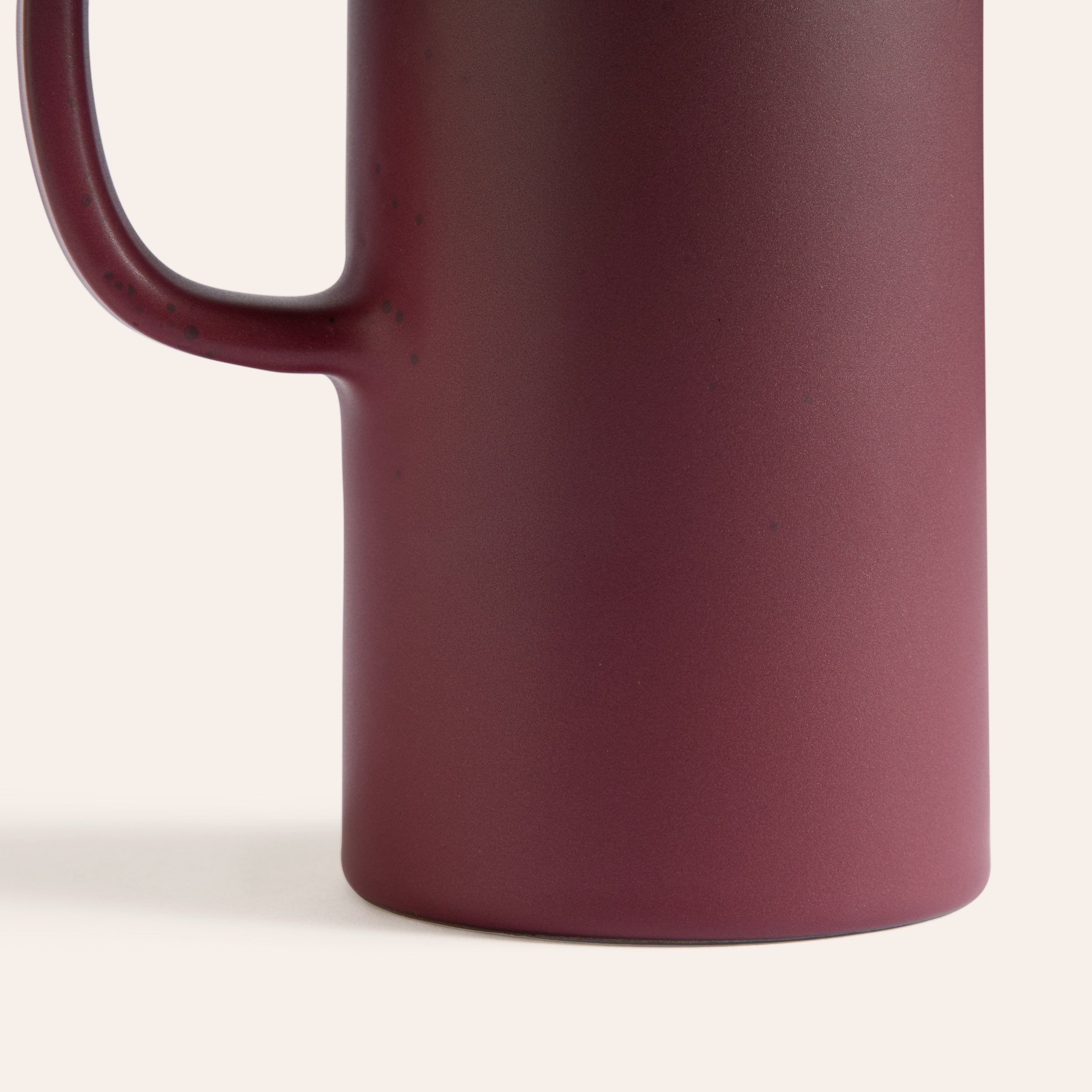 Small Pitcher in Cranberry and Taproot