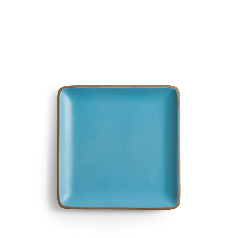 Plaza 9x9 Dinner Plate in Cyan Image 1