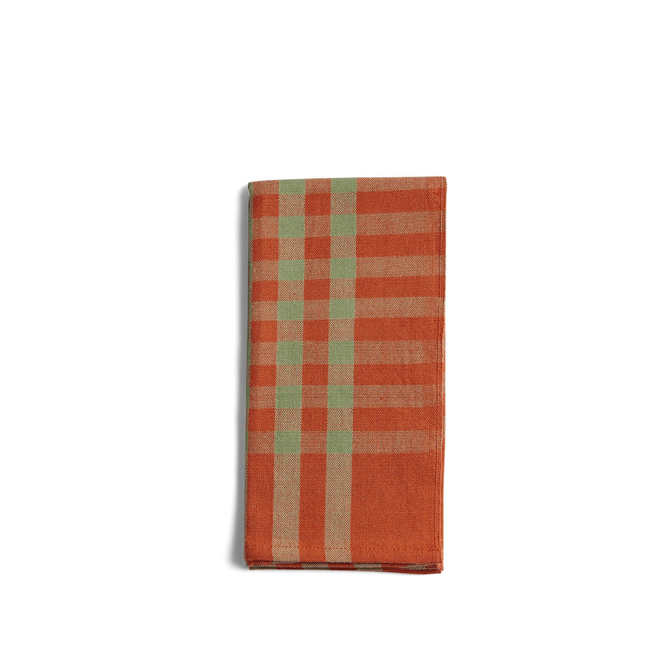 Grid Napkin in Squash (Set of 2) Image 1