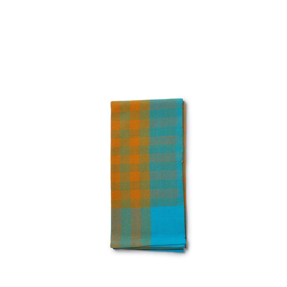 Grid 2 Napkin Blue (Set of 2) Image 1
