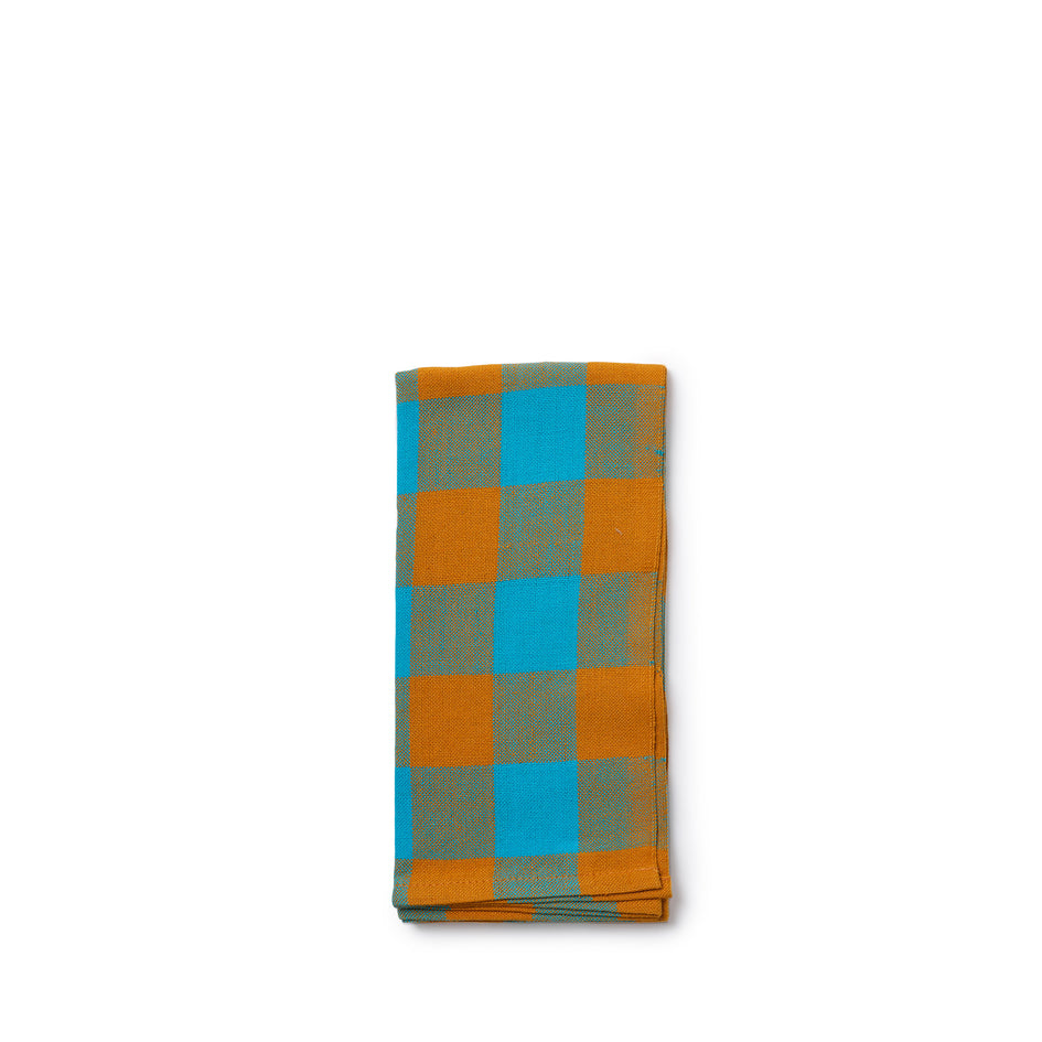 Big Gingham Napkin 1 in Blue (Set of 2) Image 1
