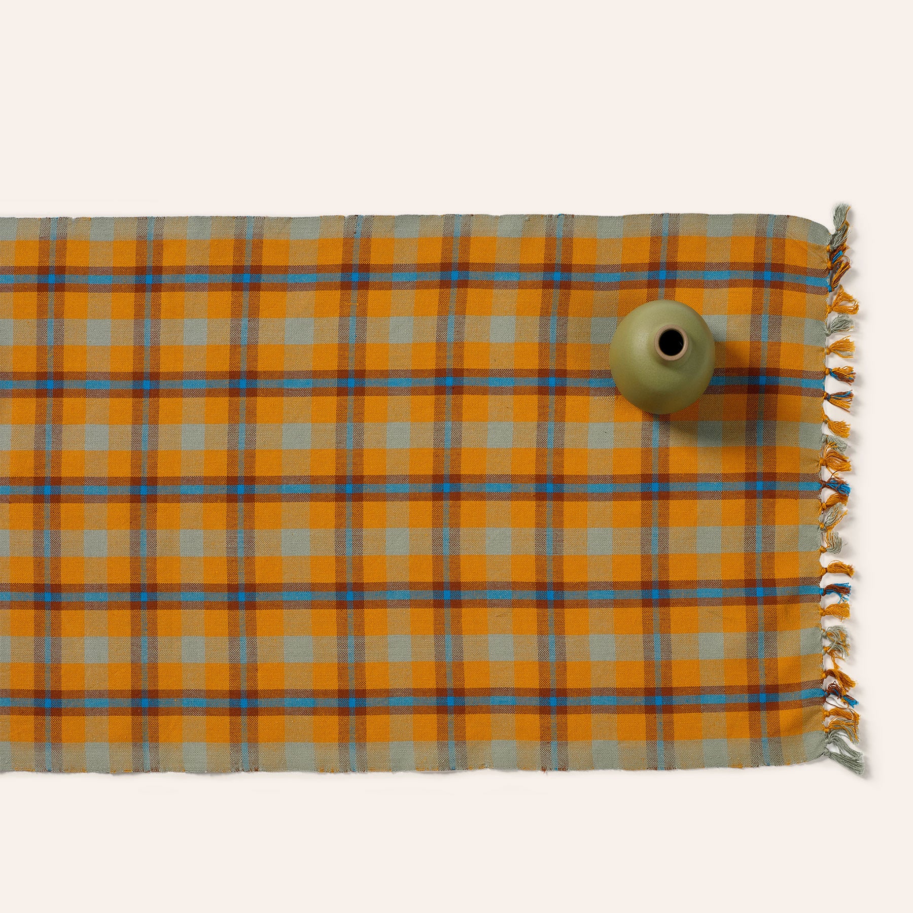 Charleston Plaid Runner in Fawn