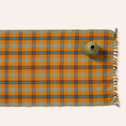 Charleston Plaid Runner in Fawn