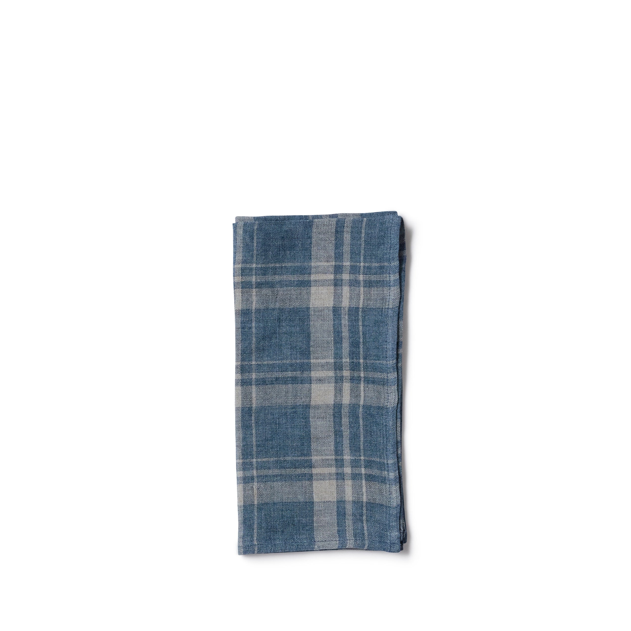 Tinto Filo Napkin in Indigo Blue (Set of 2) Zoom Image 1