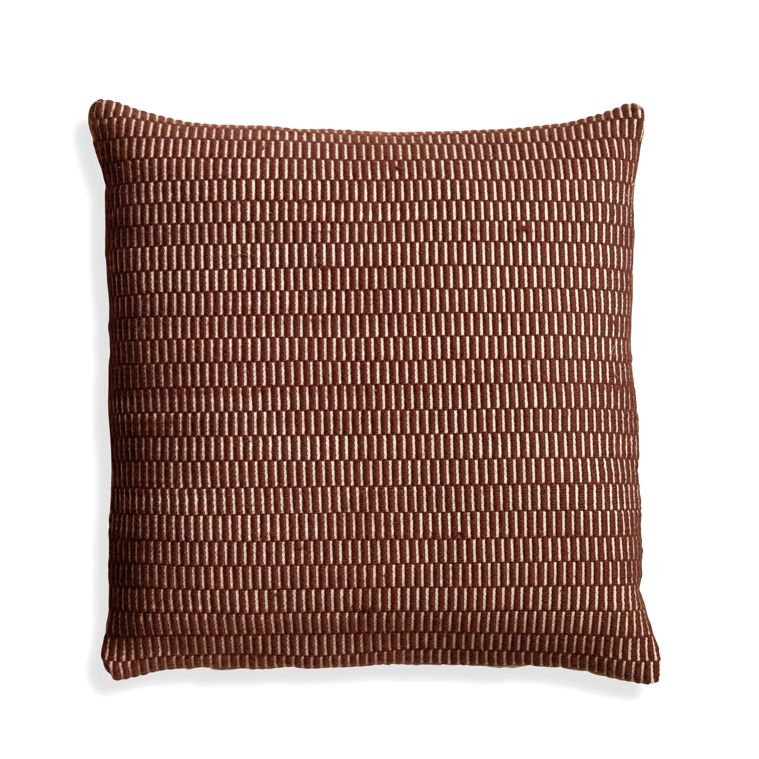 Merino Wool Griege Pillow in Chocolate Zoom Image 1