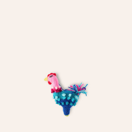Knit Chicken Ornament