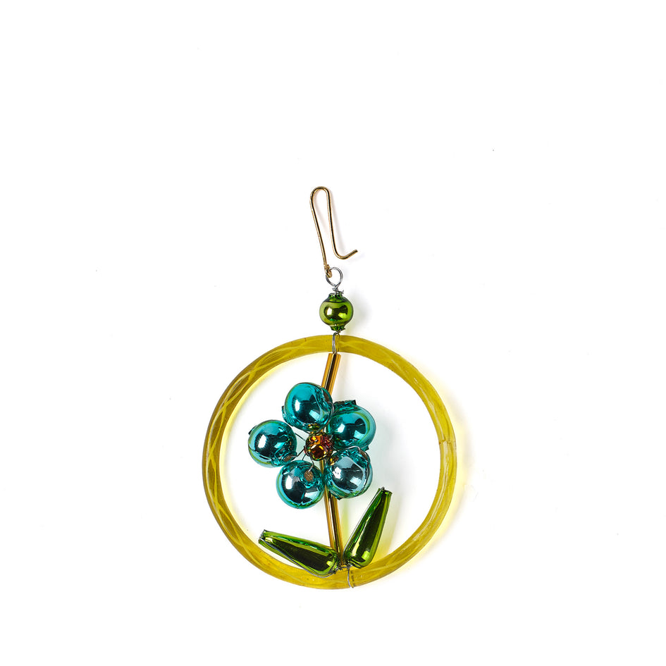 Flower Ornament in Blue Image 1