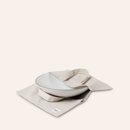 Plat Wide Dish Tote in Stone