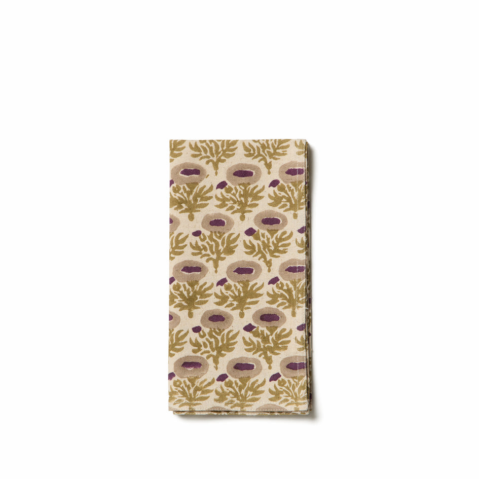 Rumi Napkins in Plum Image 1