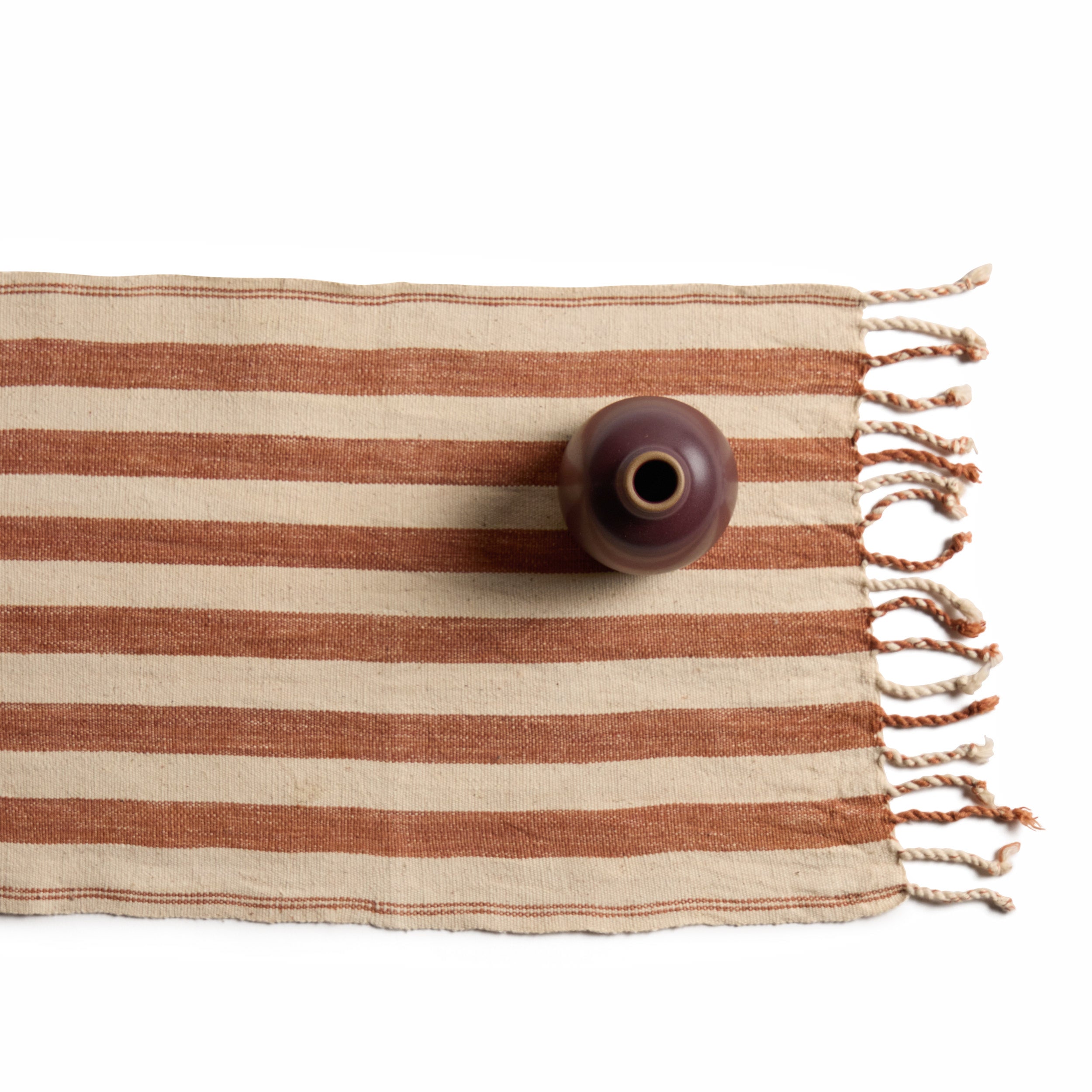 Nou Table Runner in Clay Zoom Image 1