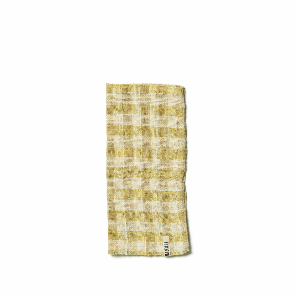 All Day Napkins in Moss Gingham (Set of 4) Image 1
