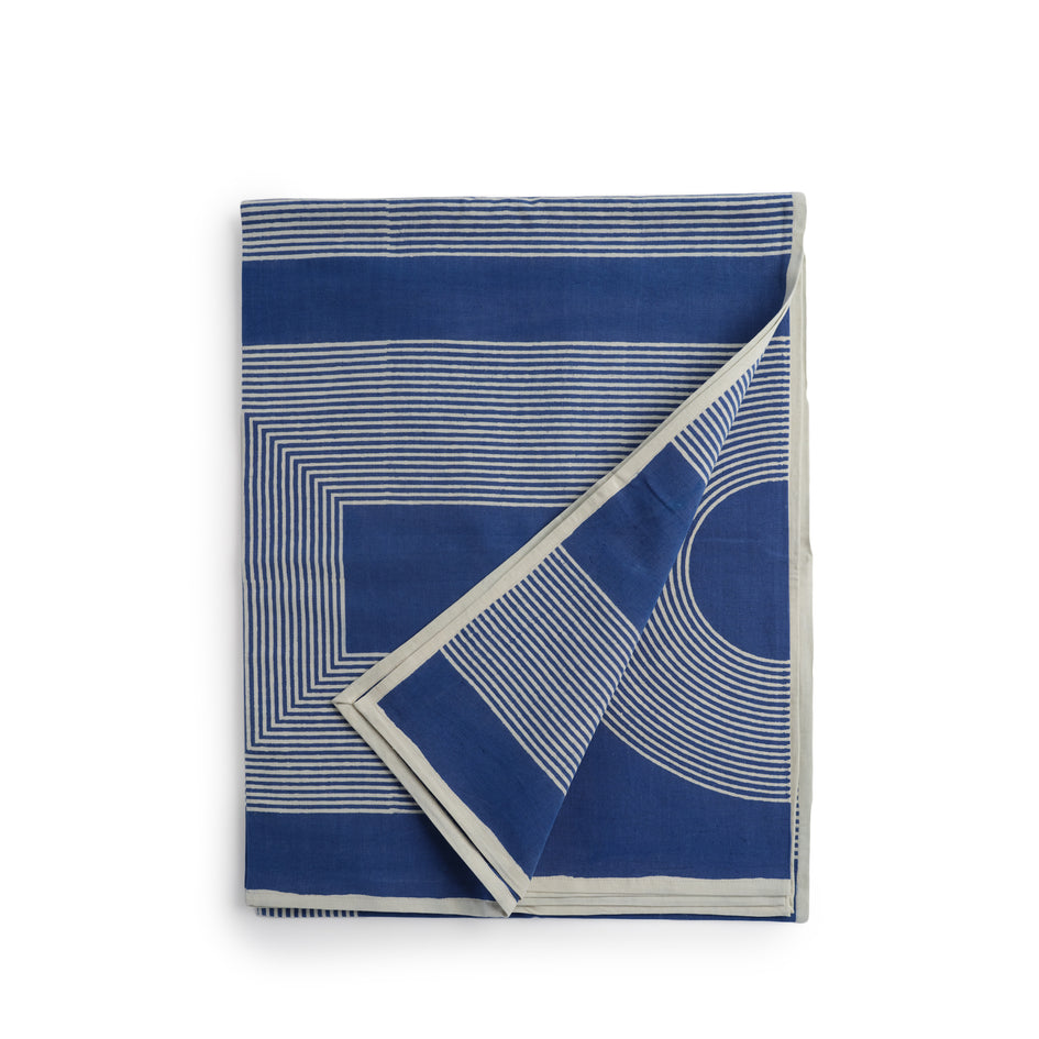 Crane Tablecloth in Cobalt Image 1