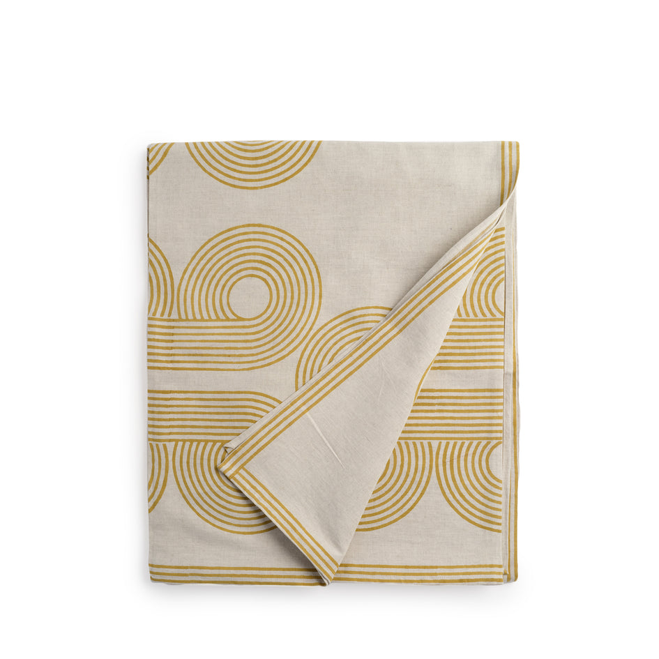 Poiret Tablecloth in Ochre Image 1