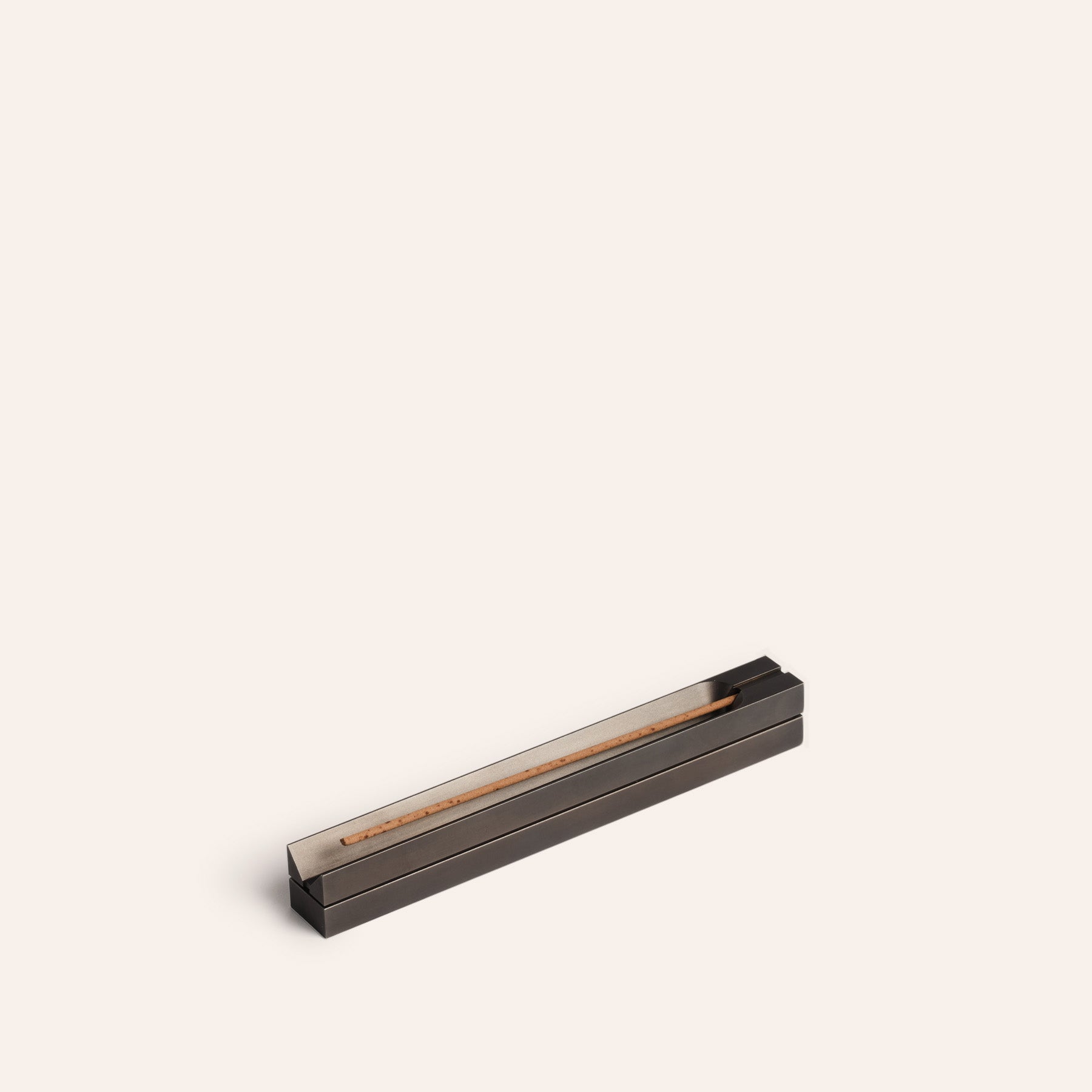 Narrow Box Burner in Blackened Brass