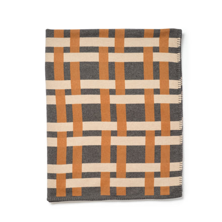 Rete Jacquard Blanket in Carnico Grey