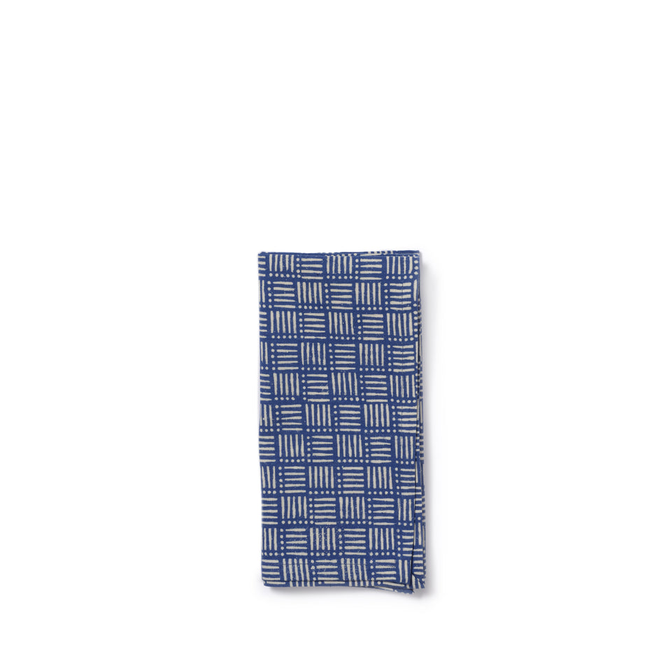 Hatch Napkin in Indigo Image 1