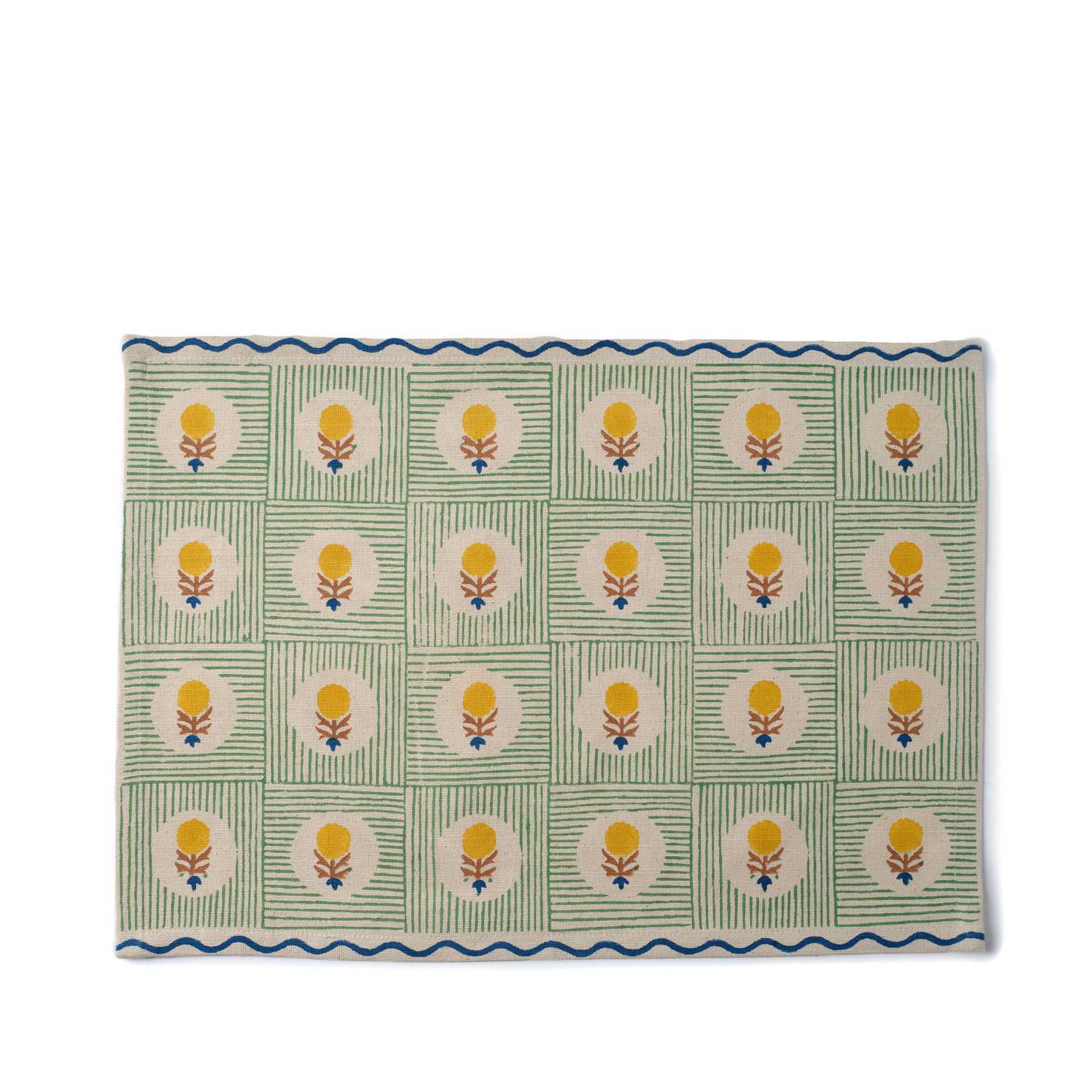Namita Placemat in Blue/Green Zoom Image 1