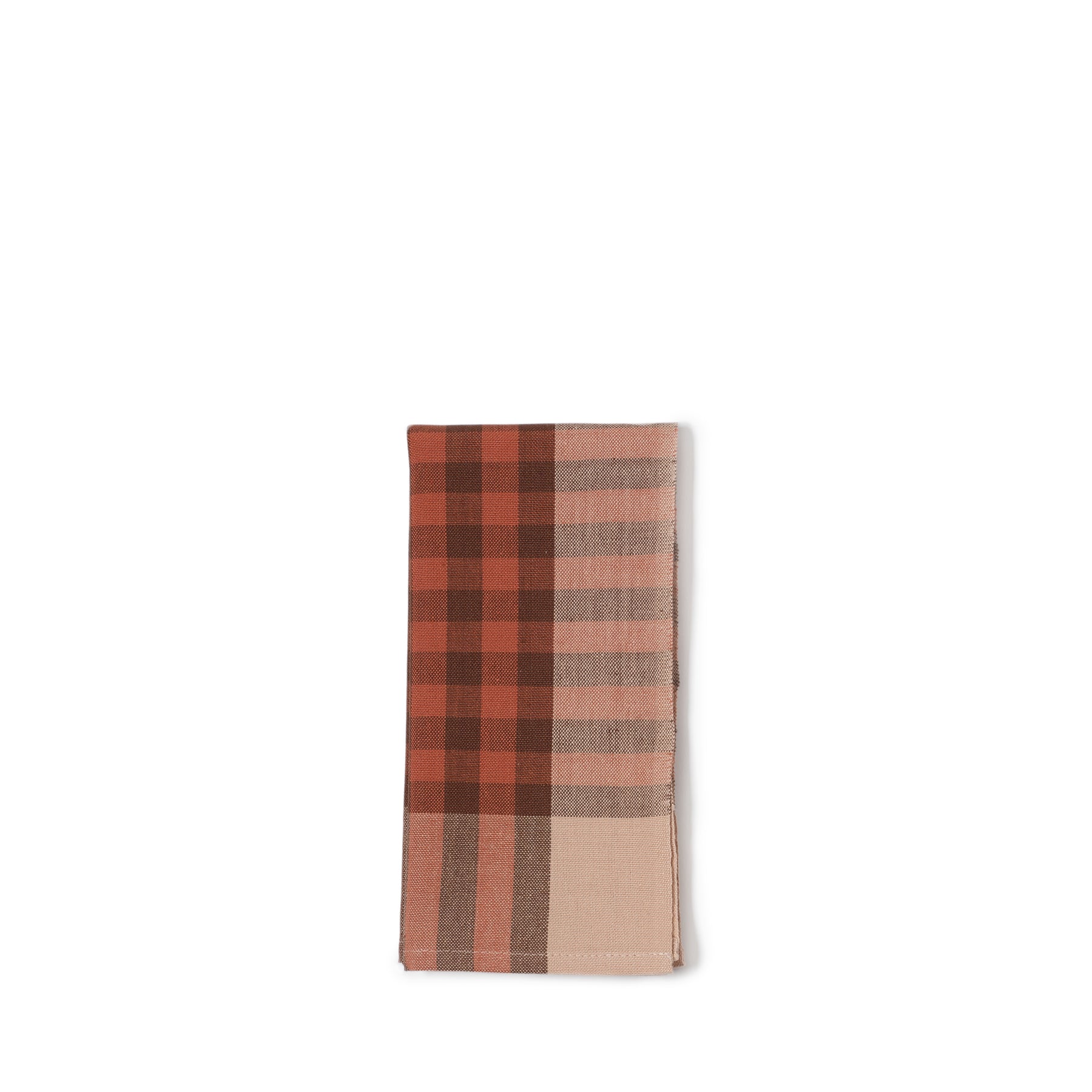 Grid Napkin in Terracotta (Set of 2) Zoom Image 1