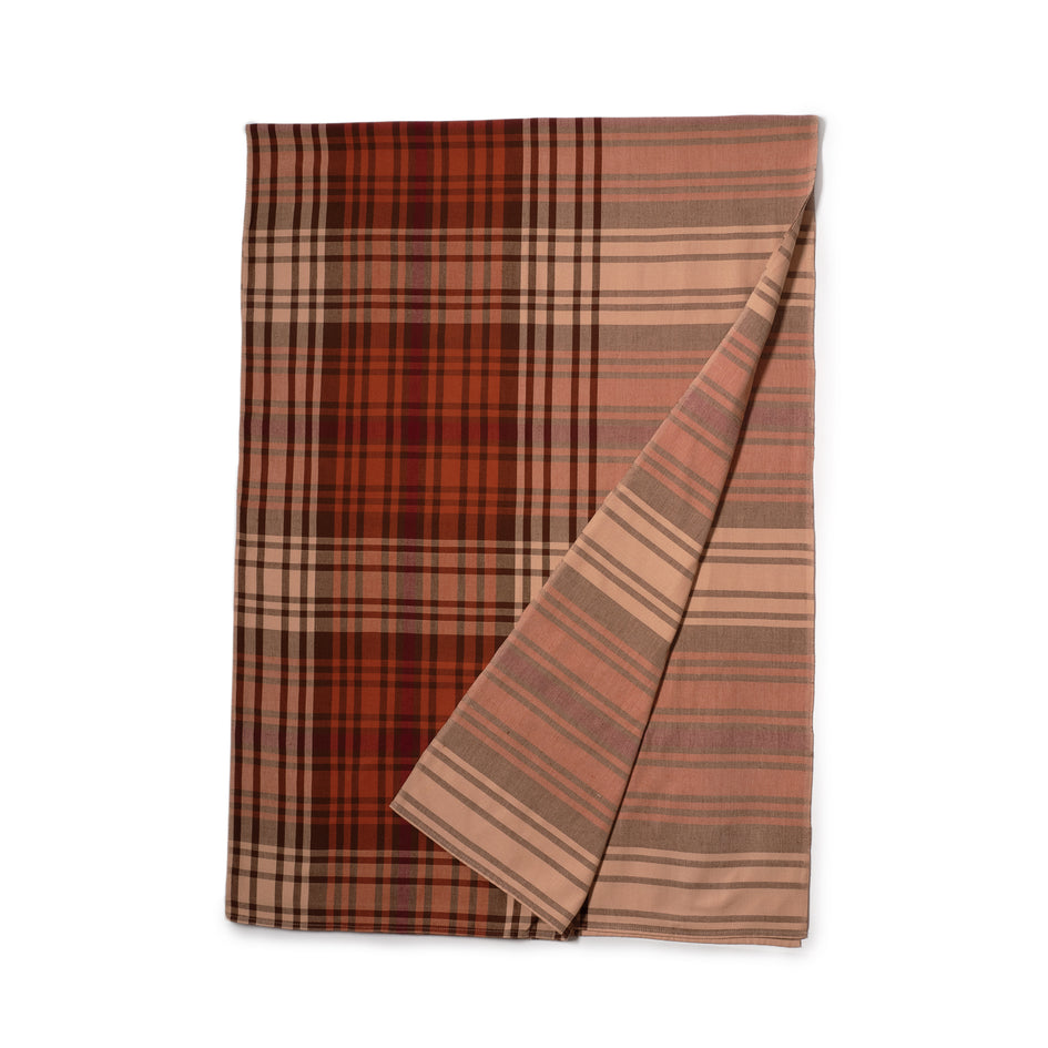 Hazy Plaid Tablecloth in Russet Image 1