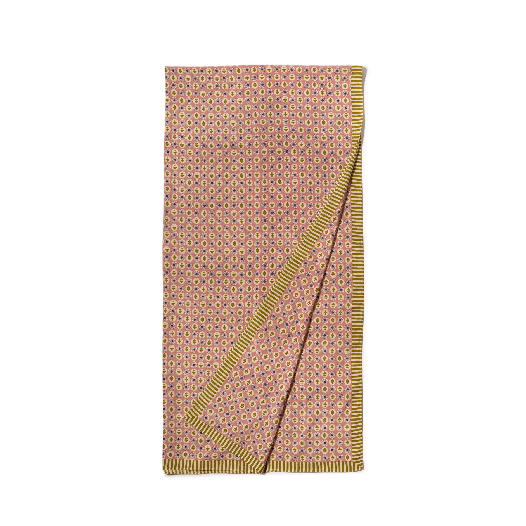 Gauri Tablecloth in Grapefruit Pink Zoom Image 1