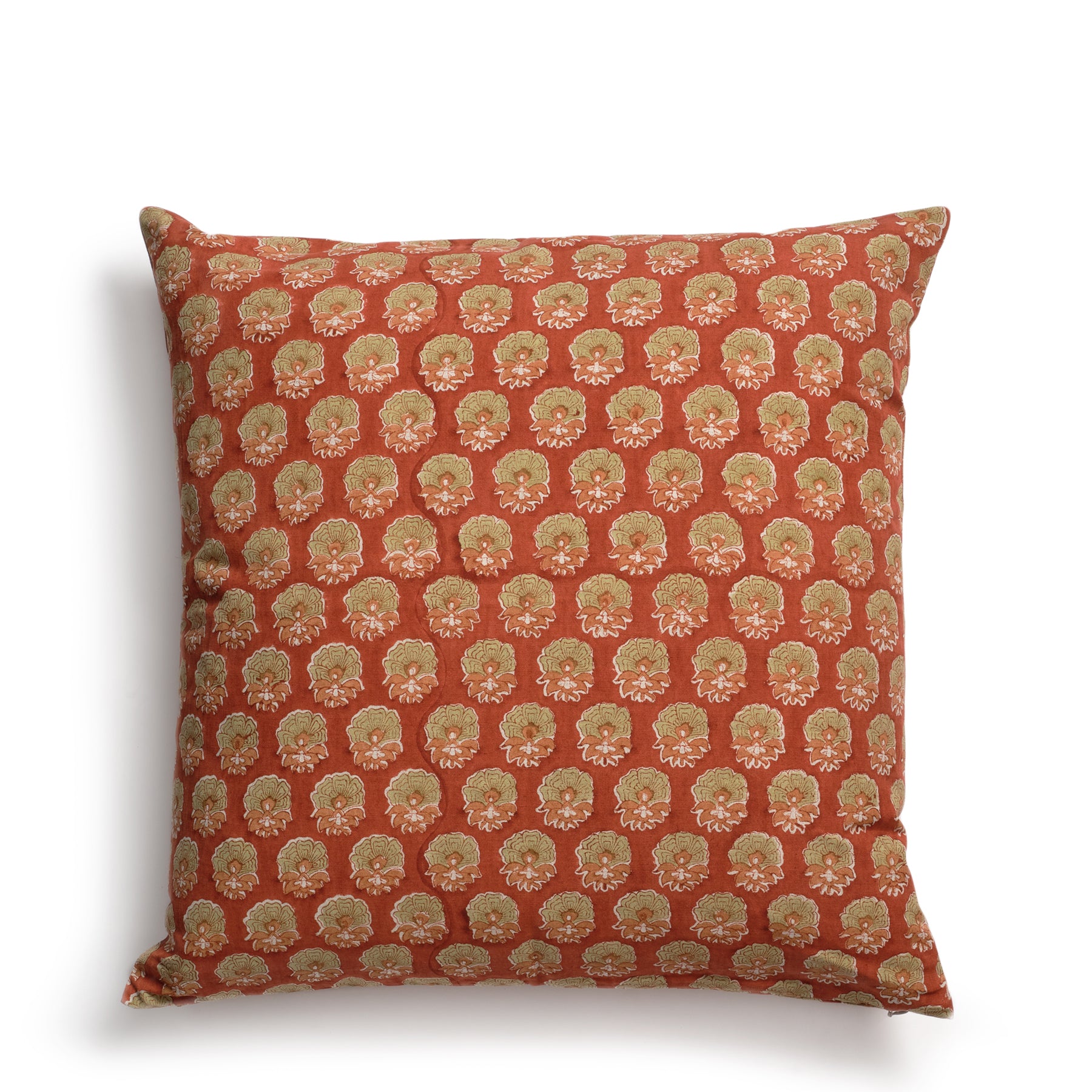 Veda Pillow in Rust Zoom Image 1