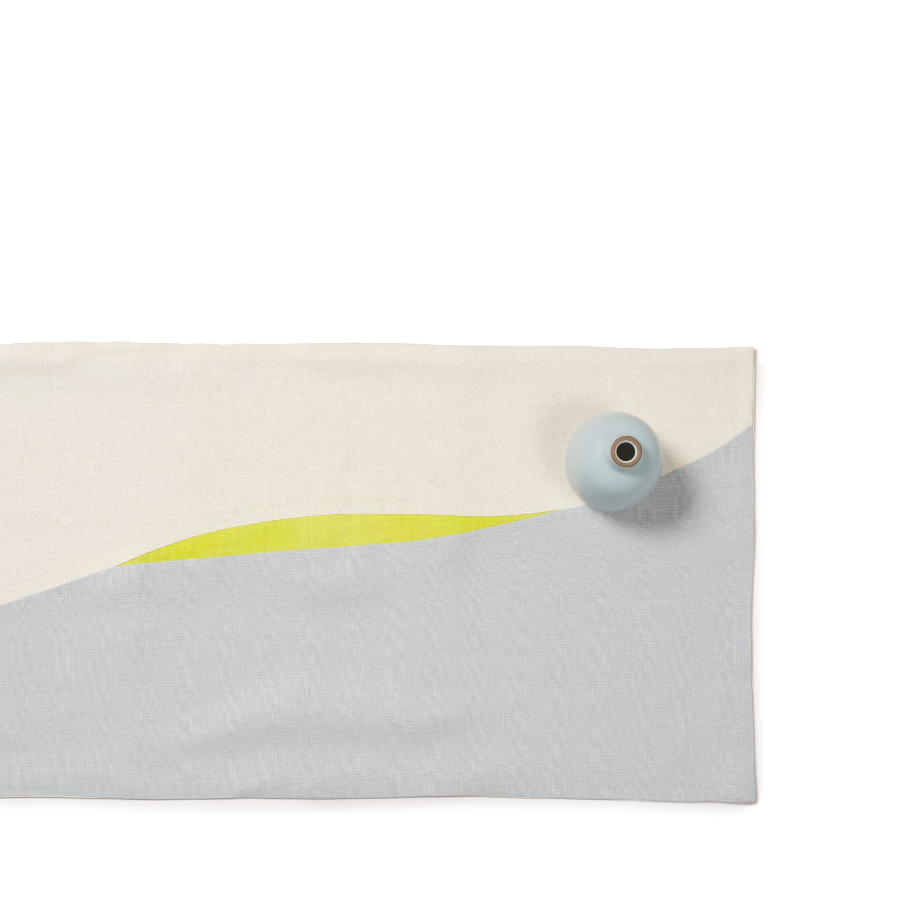 Curved Line Linen Runner Zoom Image 1