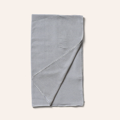 Organic Cotton Waffle Weave Throw in Indigo