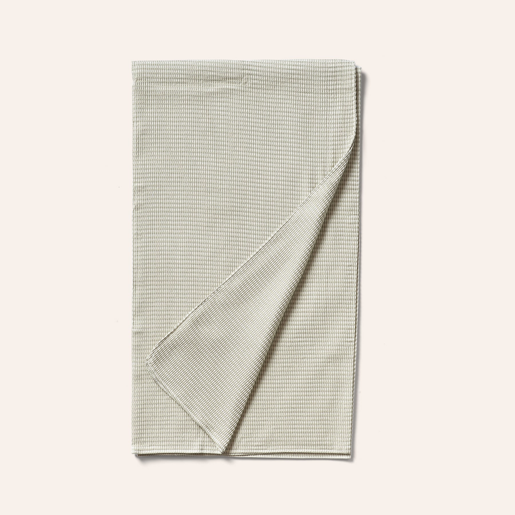 Organic Cotton Waffle Weave Throw in Sage