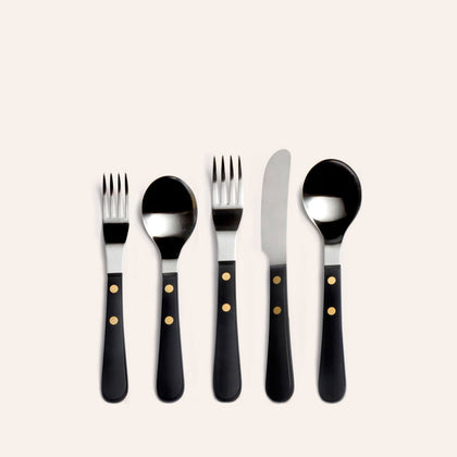 Provencal Flatware in Black (5 piece setting)