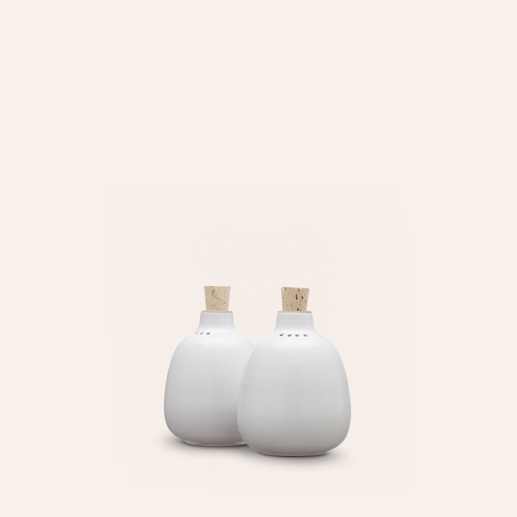 Salt & Pepper in Opaque White