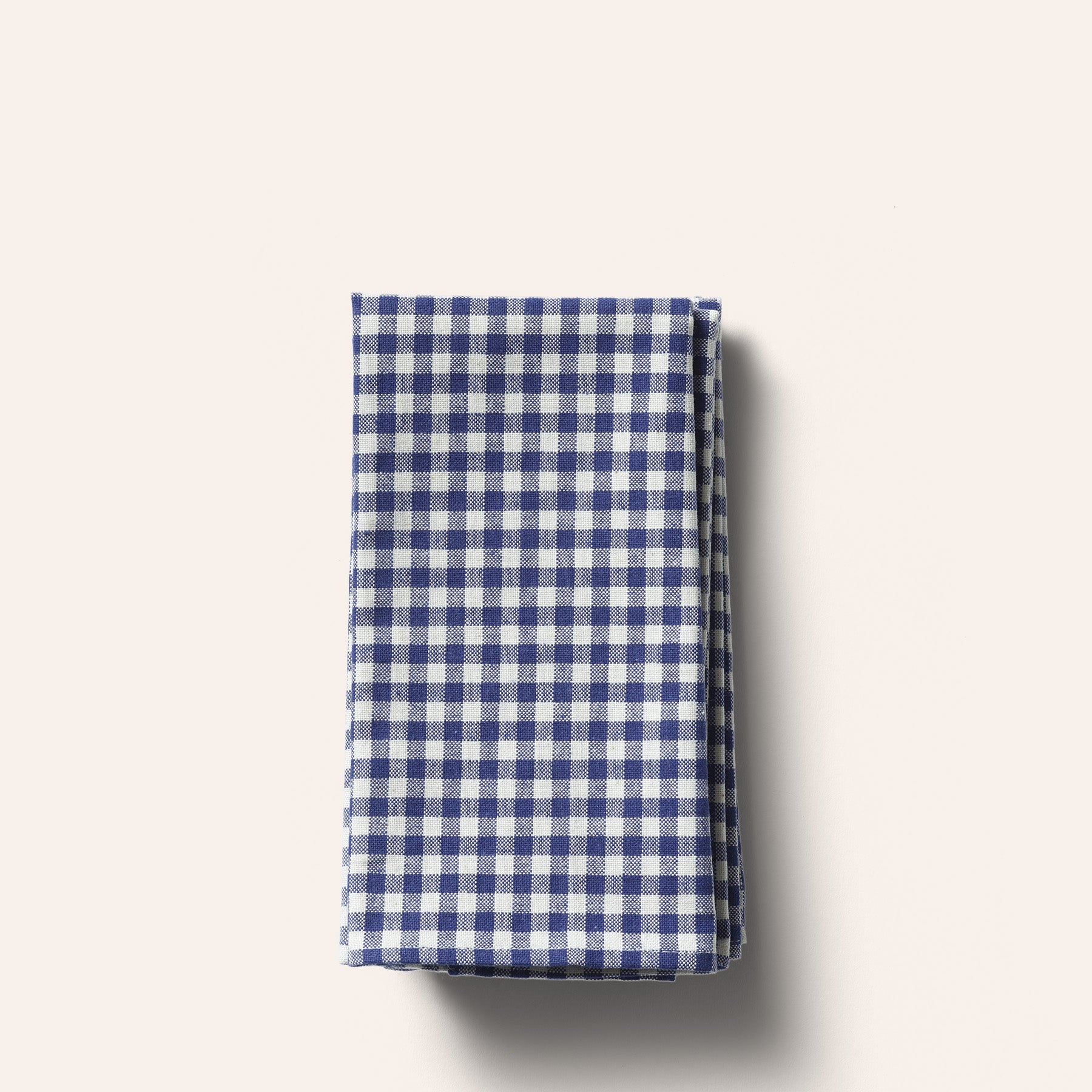 Organic Cotton Gingham Napkins (Set of 4) in Cafe